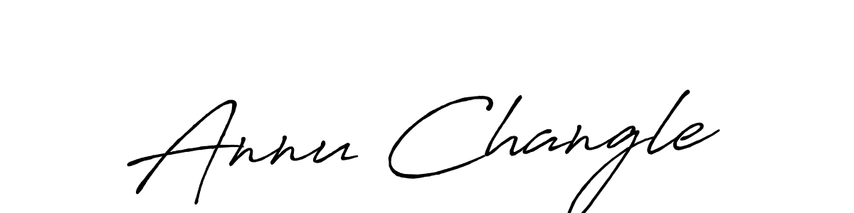 How to make Annu Changle signature? Antro_Vectra_Bolder is a professional autograph style. Create handwritten signature for Annu Changle name. Annu Changle signature style 7 images and pictures png