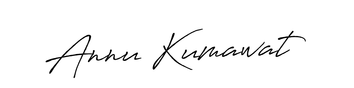 if you are searching for the best signature style for your name Annu Kumawat. so please give up your signature search. here we have designed multiple signature styles  using Antro_Vectra_Bolder. Annu Kumawat signature style 7 images and pictures png