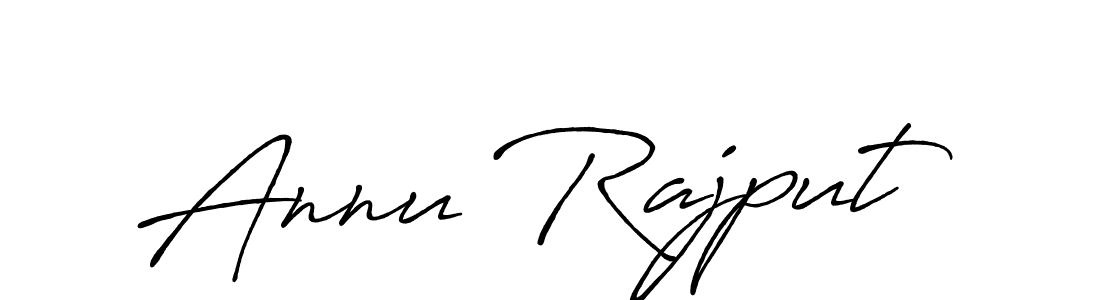 Annu Rajput stylish signature style. Best Handwritten Sign (Antro_Vectra_Bolder) for my name. Handwritten Signature Collection Ideas for my name Annu Rajput. Annu Rajput signature style 7 images and pictures png