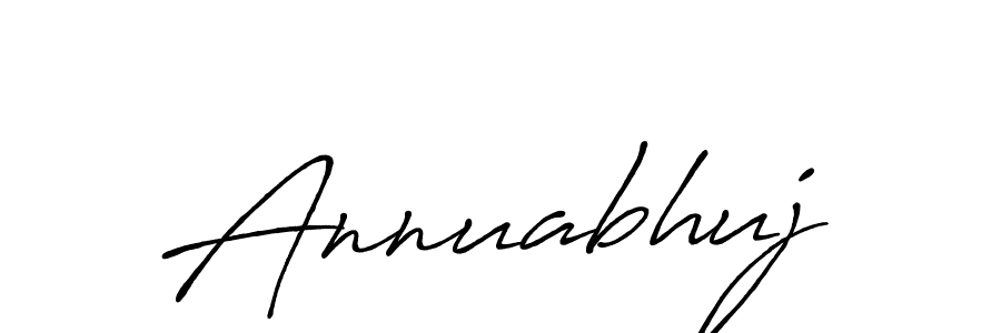You should practise on your own different ways (Antro_Vectra_Bolder) to write your name (Annuabhuj) in signature. don't let someone else do it for you. Annuabhuj signature style 7 images and pictures png
