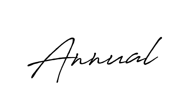Also we have Annual name is the best signature style. Create professional handwritten signature collection using Antro_Vectra_Bolder autograph style. Annual signature style 7 images and pictures png