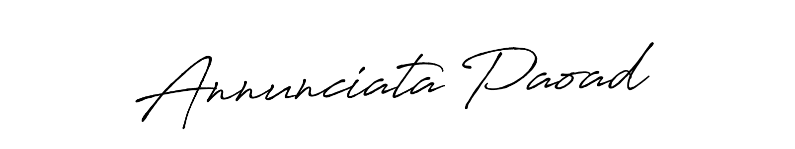 Also we have Annunciata Paoad name is the best signature style. Create professional handwritten signature collection using Antro_Vectra_Bolder autograph style. Annunciata Paoad signature style 7 images and pictures png
