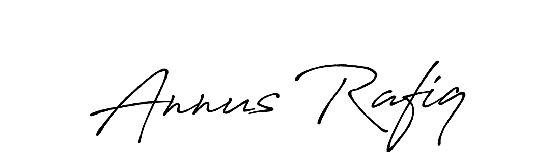 It looks lik you need a new signature style for name Annus Rafiq. Design unique handwritten (Antro_Vectra_Bolder) signature with our free signature maker in just a few clicks. Annus Rafiq signature style 7 images and pictures png