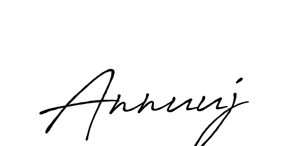 Annuuj stylish signature style. Best Handwritten Sign (Antro_Vectra_Bolder) for my name. Handwritten Signature Collection Ideas for my name Annuuj. Annuuj signature style 7 images and pictures png