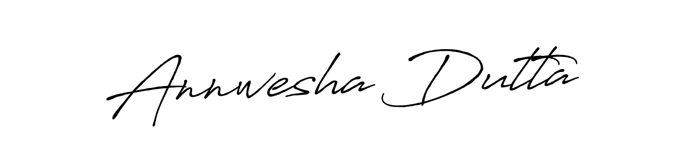 Annwesha Dutta stylish signature style. Best Handwritten Sign (Antro_Vectra_Bolder) for my name. Handwritten Signature Collection Ideas for my name Annwesha Dutta. Annwesha Dutta signature style 7 images and pictures png