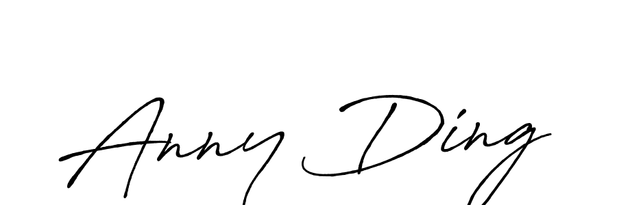 Also we have Anny Ding name is the best signature style. Create professional handwritten signature collection using Antro_Vectra_Bolder autograph style. Anny Ding signature style 7 images and pictures png