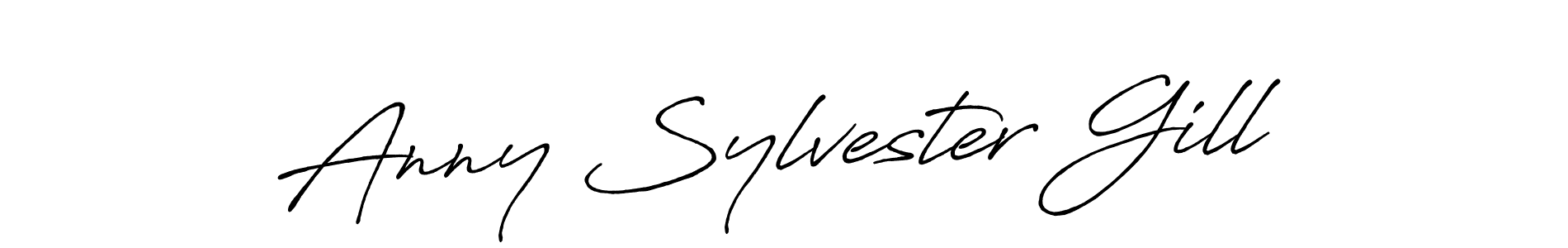 Antro_Vectra_Bolder is a professional signature style that is perfect for those who want to add a touch of class to their signature. It is also a great choice for those who want to make their signature more unique. Get Anny Sylvester Gill name to fancy signature for free. Anny Sylvester Gill signature style 7 images and pictures png