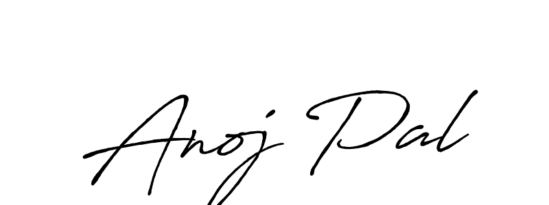 Create a beautiful signature design for name Anoj Pal. With this signature (Antro_Vectra_Bolder) fonts, you can make a handwritten signature for free. Anoj Pal signature style 7 images and pictures png