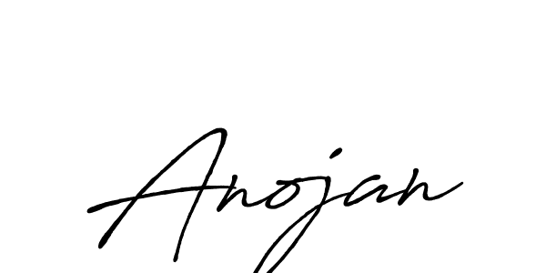 Make a beautiful signature design for name Anojan. With this signature (Antro_Vectra_Bolder) style, you can create a handwritten signature for free. Anojan signature style 7 images and pictures png