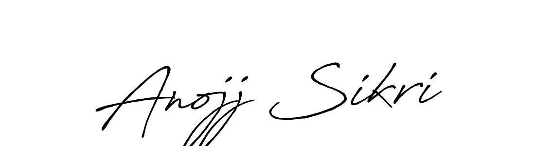 Use a signature maker to create a handwritten signature online. With this signature software, you can design (Antro_Vectra_Bolder) your own signature for name Anojj Sikri. Anojj Sikri signature style 7 images and pictures png