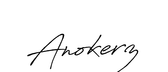 Make a beautiful signature design for name Anokerz. With this signature (Antro_Vectra_Bolder) style, you can create a handwritten signature for free. Anokerz signature style 7 images and pictures png