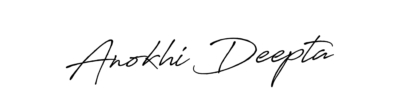 How to Draw Anokhi Deepta signature style? Antro_Vectra_Bolder is a latest design signature styles for name Anokhi Deepta. Anokhi Deepta signature style 7 images and pictures png