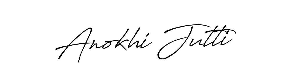 Use a signature maker to create a handwritten signature online. With this signature software, you can design (Antro_Vectra_Bolder) your own signature for name Anokhi Jutti. Anokhi Jutti signature style 7 images and pictures png