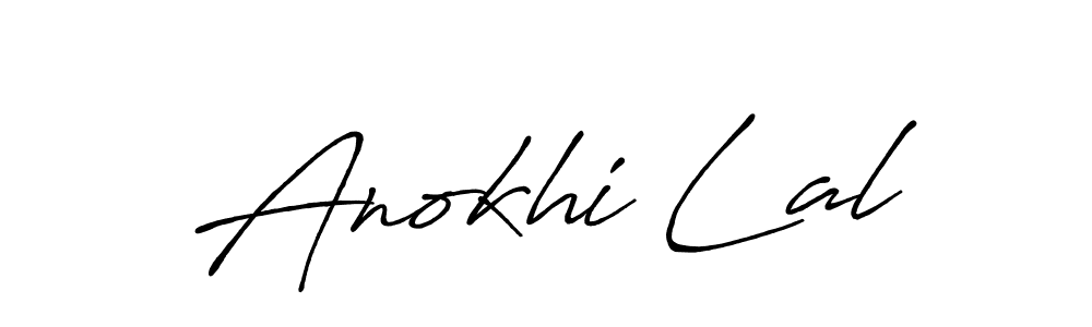 The best way (Antro_Vectra_Bolder) to make a short signature is to pick only two or three words in your name. The name Anokhi Lal include a total of six letters. For converting this name. Anokhi Lal signature style 7 images and pictures png
