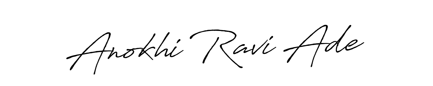 Anokhi Ravi Ade stylish signature style. Best Handwritten Sign (Antro_Vectra_Bolder) for my name. Handwritten Signature Collection Ideas for my name Anokhi Ravi Ade. Anokhi Ravi Ade signature style 7 images and pictures png