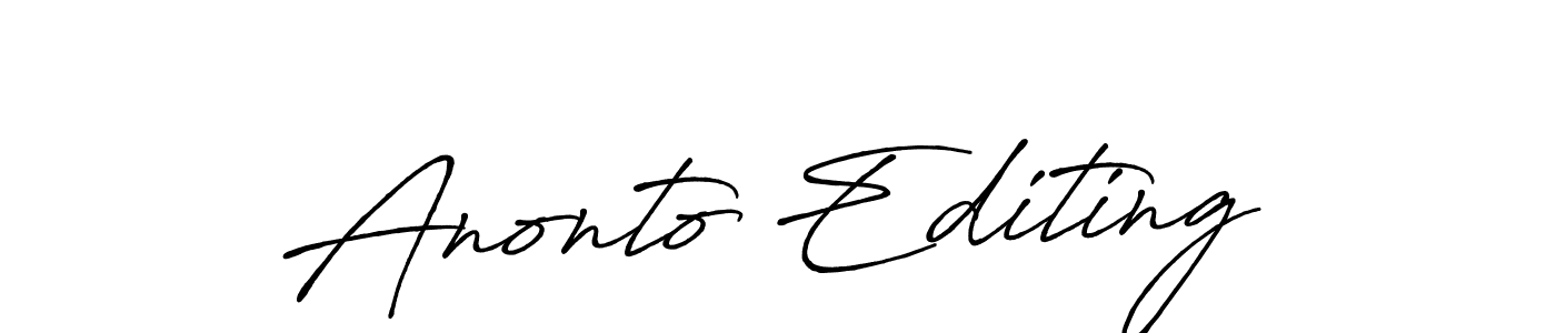 Once you've used our free online signature maker to create your best signature Antro_Vectra_Bolder style, it's time to enjoy all of the benefits that Anonto Editing name signing documents. Anonto Editing signature style 7 images and pictures png