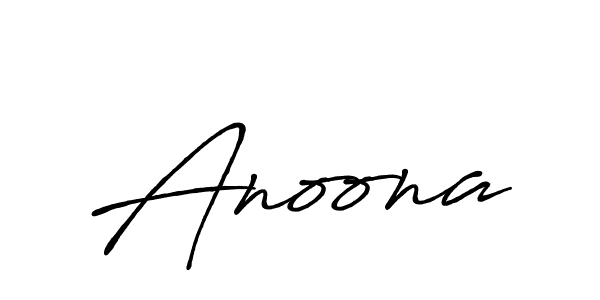 Anoona stylish signature style. Best Handwritten Sign (Antro_Vectra_Bolder) for my name. Handwritten Signature Collection Ideas for my name Anoona. Anoona signature style 7 images and pictures png