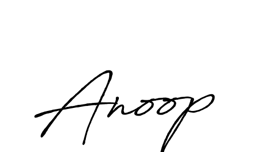 How to make Anoop signature? Antro_Vectra_Bolder is a professional autograph style. Create handwritten signature for Anoop name. Anoop signature style 7 images and pictures png