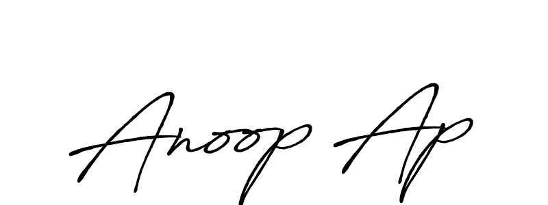 Also we have Anoop Ap name is the best signature style. Create professional handwritten signature collection using Antro_Vectra_Bolder autograph style. Anoop Ap signature style 7 images and pictures png