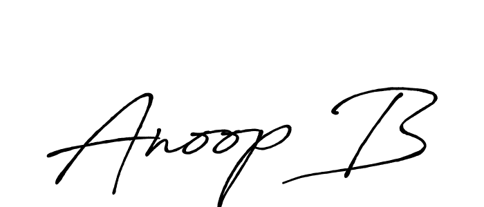 It looks lik you need a new signature style for name Anoop B. Design unique handwritten (Antro_Vectra_Bolder) signature with our free signature maker in just a few clicks. Anoop B signature style 7 images and pictures png