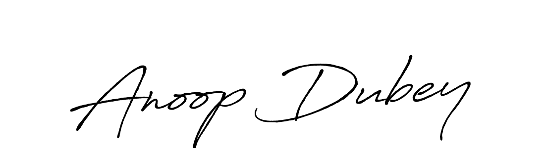 Create a beautiful signature design for name Anoop Dubey. With this signature (Antro_Vectra_Bolder) fonts, you can make a handwritten signature for free. Anoop Dubey signature style 7 images and pictures png