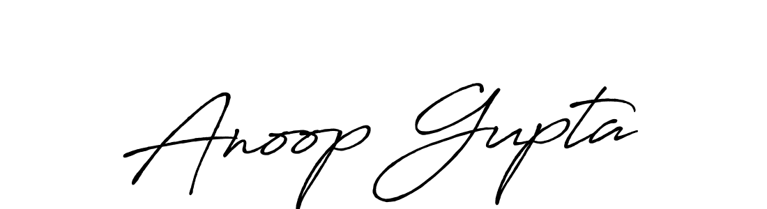 How to make Anoop Gupta signature? Antro_Vectra_Bolder is a professional autograph style. Create handwritten signature for Anoop Gupta name. Anoop Gupta signature style 7 images and pictures png
