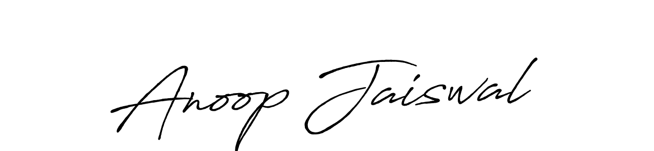 Make a beautiful signature design for name Anoop Jaiswal. With this signature (Antro_Vectra_Bolder) style, you can create a handwritten signature for free. Anoop Jaiswal signature style 7 images and pictures png