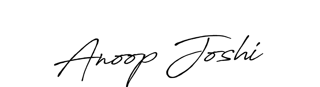 Create a beautiful signature design for name Anoop Joshi. With this signature (Antro_Vectra_Bolder) fonts, you can make a handwritten signature for free. Anoop Joshi signature style 7 images and pictures png