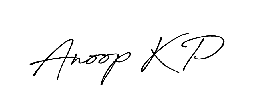 It looks lik you need a new signature style for name Anoop K P. Design unique handwritten (Antro_Vectra_Bolder) signature with our free signature maker in just a few clicks. Anoop K P signature style 7 images and pictures png