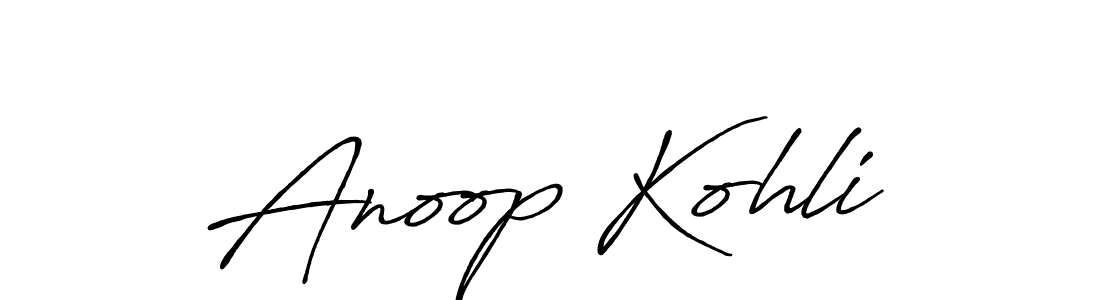 You should practise on your own different ways (Antro_Vectra_Bolder) to write your name (Anoop Kohli) in signature. don't let someone else do it for you. Anoop Kohli signature style 7 images and pictures png