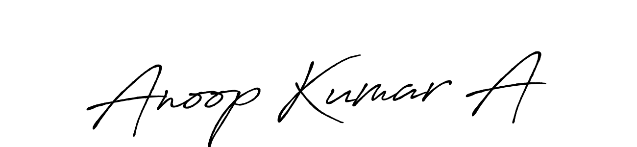 Once you've used our free online signature maker to create your best signature Antro_Vectra_Bolder style, it's time to enjoy all of the benefits that Anoop Kumar A name signing documents. Anoop Kumar A signature style 7 images and pictures png