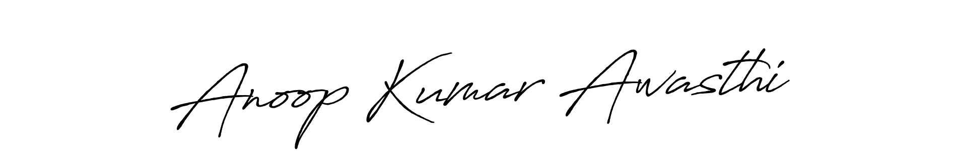 Use a signature maker to create a handwritten signature online. With this signature software, you can design (Antro_Vectra_Bolder) your own signature for name Anoop Kumar Awasthi. Anoop Kumar Awasthi signature style 7 images and pictures png