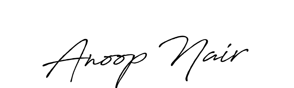 How to make Anoop Nair signature? Antro_Vectra_Bolder is a professional autograph style. Create handwritten signature for Anoop Nair name. Anoop Nair signature style 7 images and pictures png