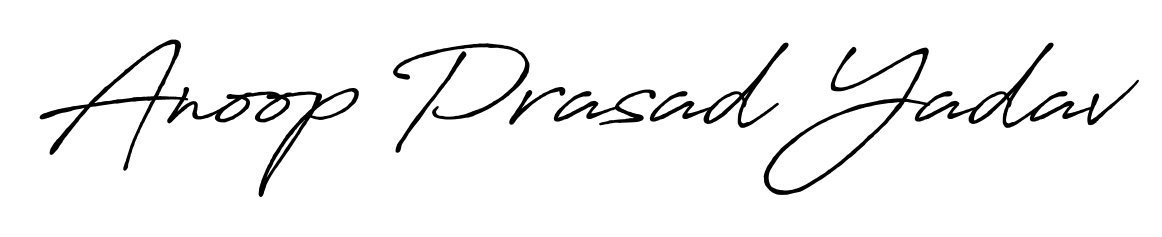 Also You can easily find your signature by using the search form. We will create Anoop Prasad Yadav name handwritten signature images for you free of cost using Antro_Vectra_Bolder sign style. Anoop Prasad Yadav signature style 7 images and pictures png