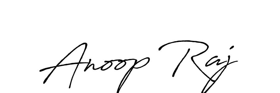 Design your own signature with our free online signature maker. With this signature software, you can create a handwritten (Antro_Vectra_Bolder) signature for name Anoop Raj. Anoop Raj signature style 7 images and pictures png