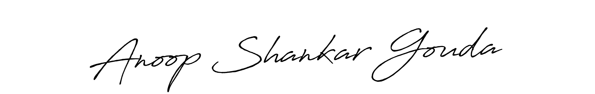 You should practise on your own different ways (Antro_Vectra_Bolder) to write your name (Anoop Shankar Gouda) in signature. don't let someone else do it for you. Anoop Shankar Gouda signature style 7 images and pictures png