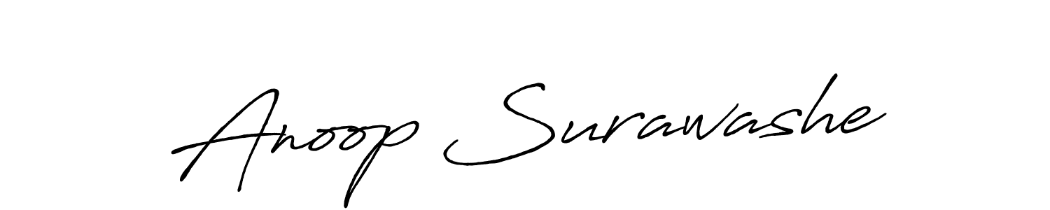 Also we have Anoop Surawashe name is the best signature style. Create professional handwritten signature collection using Antro_Vectra_Bolder autograph style. Anoop Surawashe signature style 7 images and pictures png
