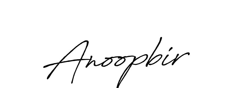 Design your own signature with our free online signature maker. With this signature software, you can create a handwritten (Antro_Vectra_Bolder) signature for name Anoopbir. Anoopbir signature style 7 images and pictures png