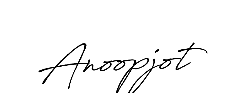 Make a beautiful signature design for name Anoopjot. With this signature (Antro_Vectra_Bolder) style, you can create a handwritten signature for free. Anoopjot signature style 7 images and pictures png