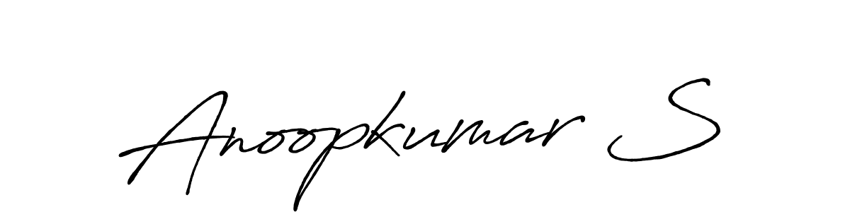 You can use this online signature creator to create a handwritten signature for the name Anoopkumar S. This is the best online autograph maker. Anoopkumar S signature style 7 images and pictures png