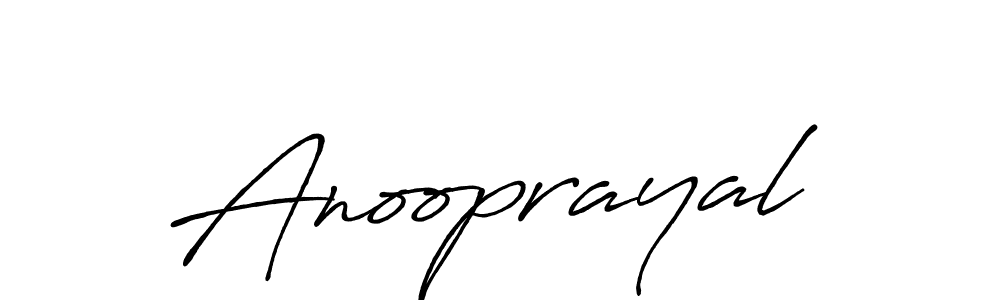 Design your own signature with our free online signature maker. With this signature software, you can create a handwritten (Antro_Vectra_Bolder) signature for name Anooprayal. Anooprayal signature style 7 images and pictures png