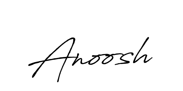 Make a beautiful signature design for name Anoosh. With this signature (Antro_Vectra_Bolder) style, you can create a handwritten signature for free. Anoosh signature style 7 images and pictures png