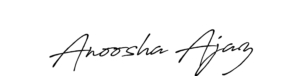 It looks lik you need a new signature style for name Anoosha Ajaz. Design unique handwritten (Antro_Vectra_Bolder) signature with our free signature maker in just a few clicks. Anoosha Ajaz signature style 7 images and pictures png