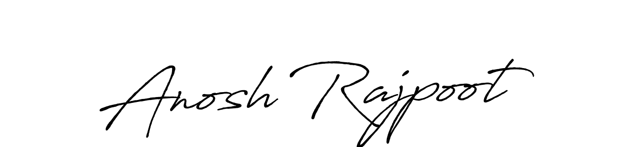 Make a beautiful signature design for name Anosh Rajpoot. With this signature (Antro_Vectra_Bolder) style, you can create a handwritten signature for free. Anosh Rajpoot signature style 7 images and pictures png