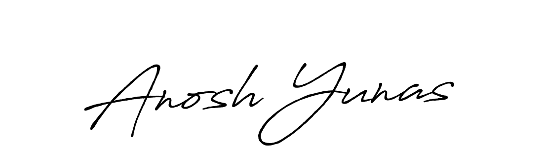 You should practise on your own different ways (Antro_Vectra_Bolder) to write your name (Anosh Yunas) in signature. don't let someone else do it for you. Anosh Yunas signature style 7 images and pictures png