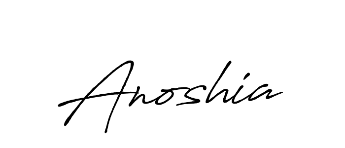 Anoshia stylish signature style. Best Handwritten Sign (Antro_Vectra_Bolder) for my name. Handwritten Signature Collection Ideas for my name Anoshia. Anoshia signature style 7 images and pictures png