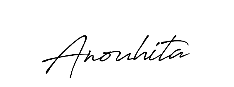 Use a signature maker to create a handwritten signature online. With this signature software, you can design (Antro_Vectra_Bolder) your own signature for name Anouhita. Anouhita signature style 7 images and pictures png