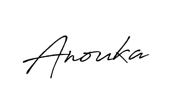 How to make Anouka name signature. Use Antro_Vectra_Bolder style for creating short signs online. This is the latest handwritten sign. Anouka signature style 7 images and pictures png