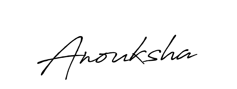 Anouksha stylish signature style. Best Handwritten Sign (Antro_Vectra_Bolder) for my name. Handwritten Signature Collection Ideas for my name Anouksha. Anouksha signature style 7 images and pictures png