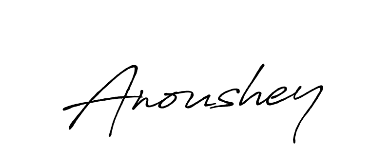 Make a beautiful signature design for name Anoushey. With this signature (Antro_Vectra_Bolder) style, you can create a handwritten signature for free. Anoushey signature style 7 images and pictures png